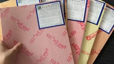 Material de tablero de papel de plantilla de alta calidad suministrado por la fábrica de China con EVA