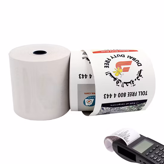 Caja registradora POS 80*80 ATM POS papel térmico impreso